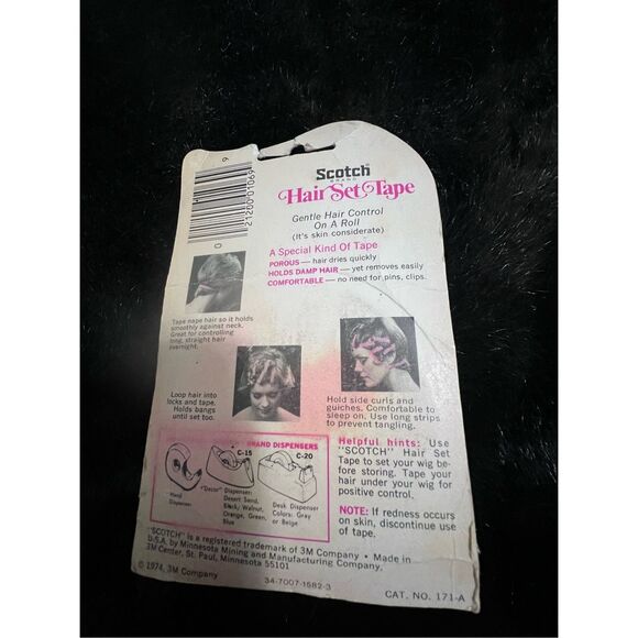 Vintage Scotch Hair Set Tape New In Package  1970s
